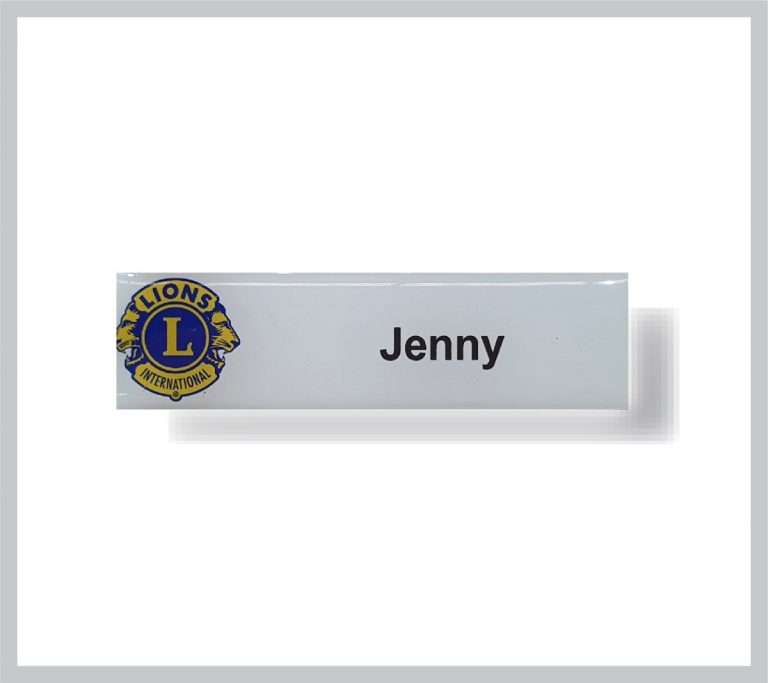 Plastic Glazed Name Badge » Lega