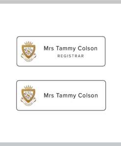 St Columba's College Name Badge (Gold)